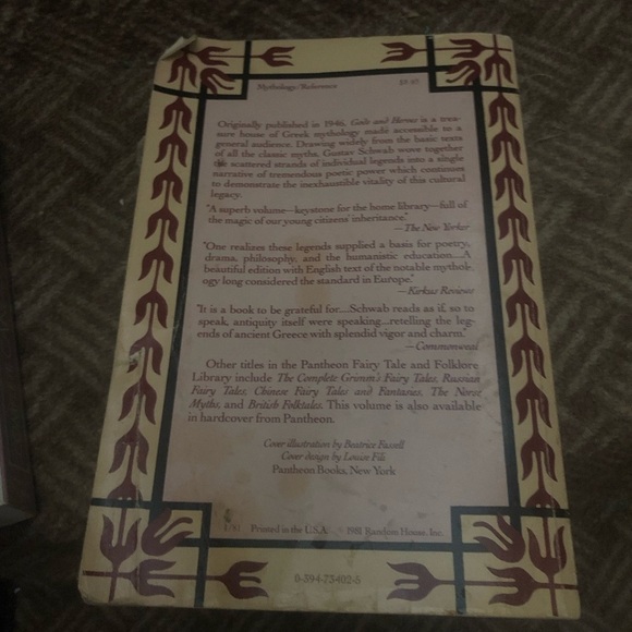 Gods and Heroes Book by Gustav Schwab - Picture 2 of 8